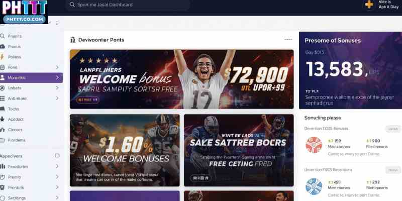           A dashboard showing different sportsbook welcome bonuses and promotional offers