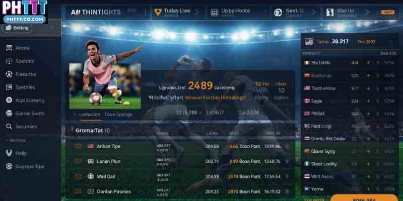 A real-time live betting interface displaying fluctuating odds during a football match